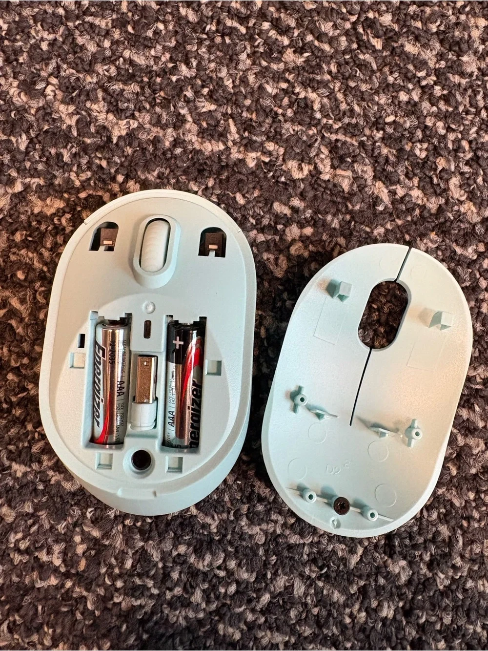 On Running White Wireless Mouse - On